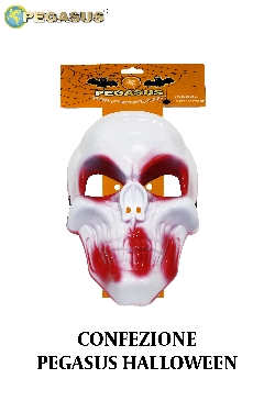 MASCHERA SCHELETRO BIANCA DI HALLOWEEN
